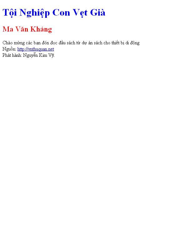 Bìa truyện Tội Nghiệp Con Vẹt Già