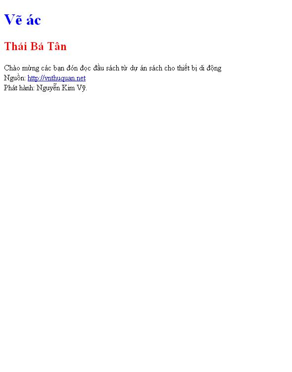 Bìa truyện Vẽ ác
