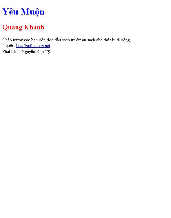 Bìa truyện Yêu Muộn