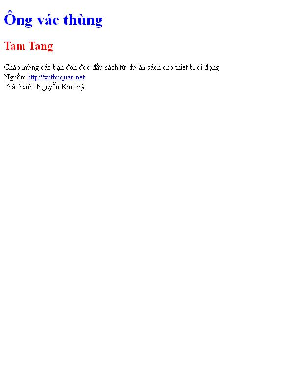 Bìa truyện Ông vác thùng