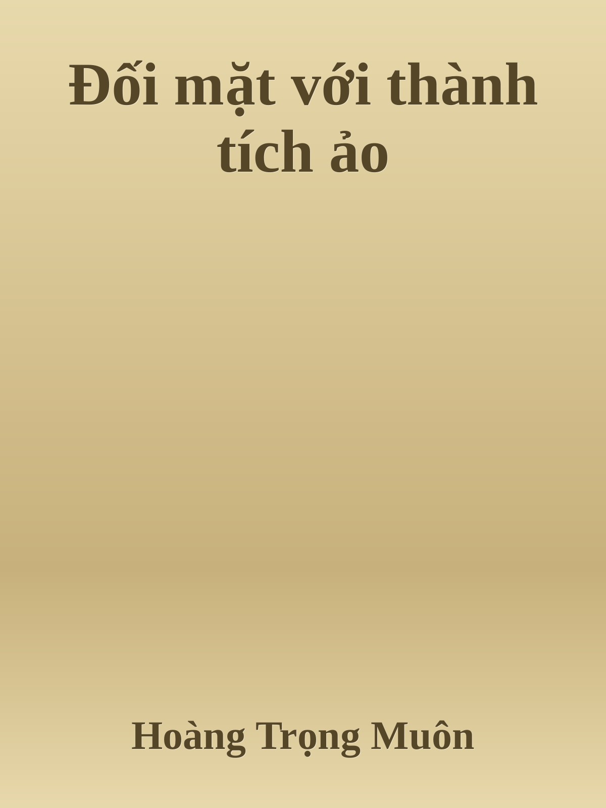 Bìa truyện Đối mặt với thành tích ảo