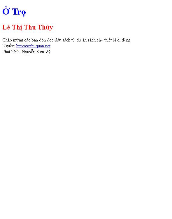 Bìa truyện Ở Trọ