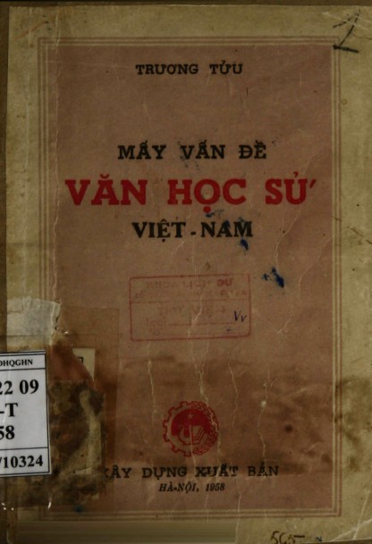 Bìa truyện Mấy Vấn Đề Văn Học Sử Việt-Nam