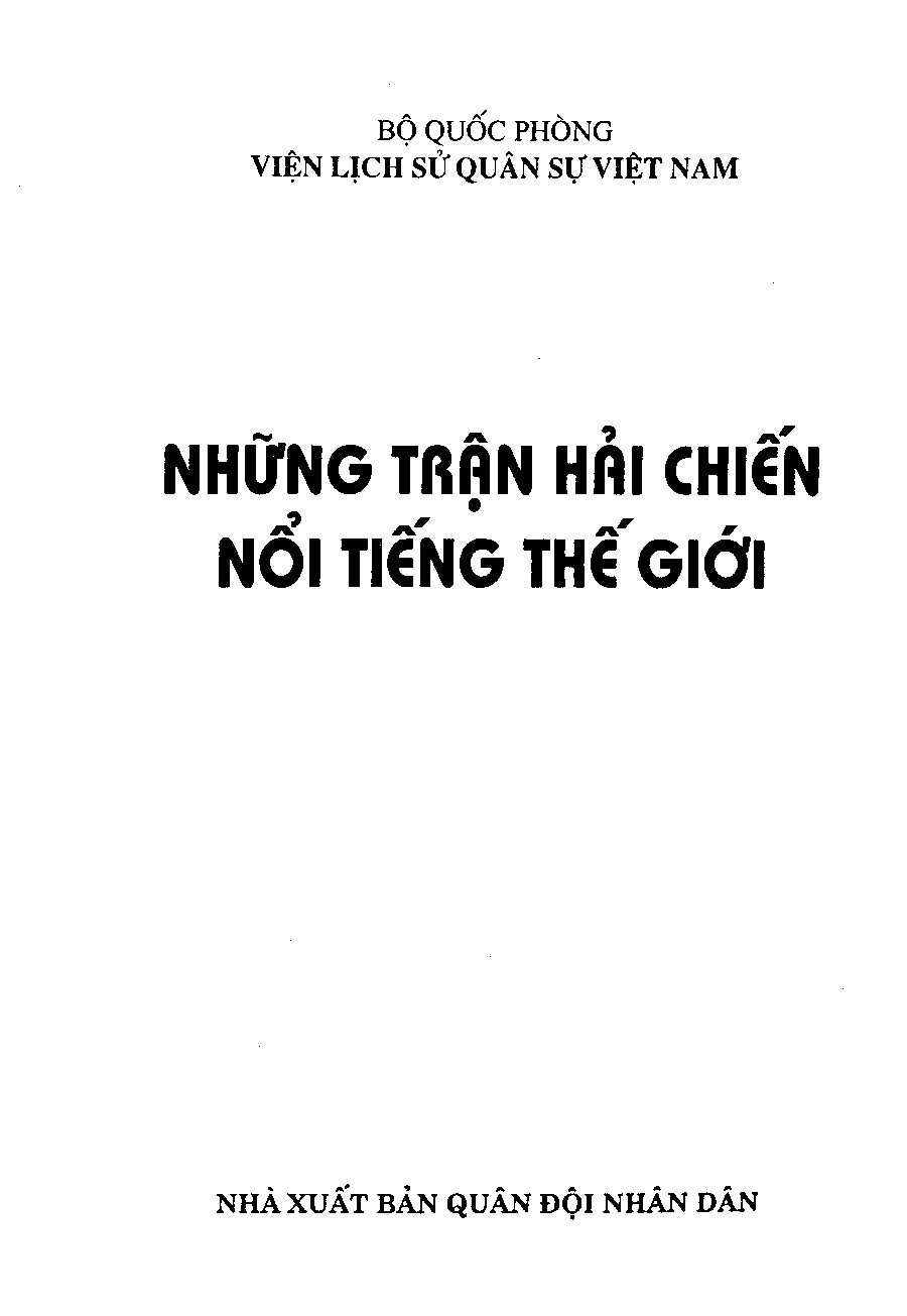 Bìa truyện Những Trận Hải Chiến Nổi Tiếng Thế Giới
