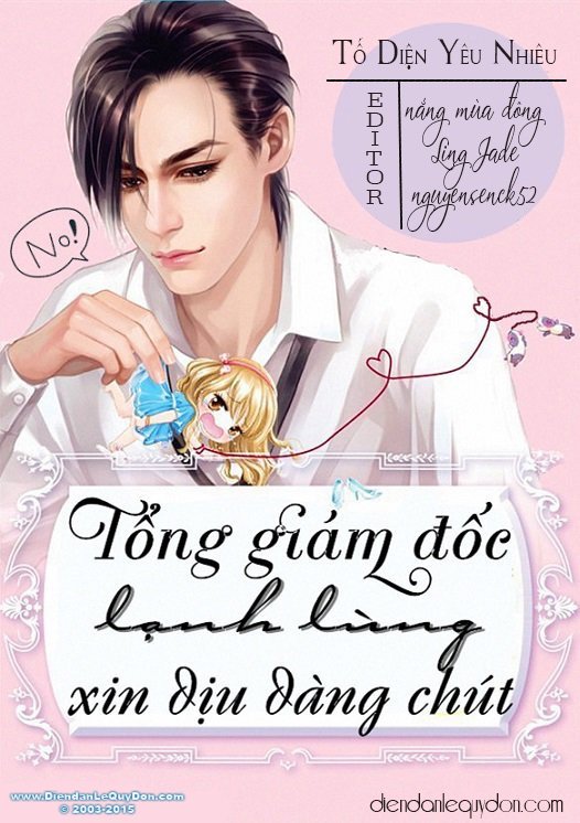 Bìa truyện Tổng Giám Đốc Lạnh Lùng, Xin Dịu Dàng Chút